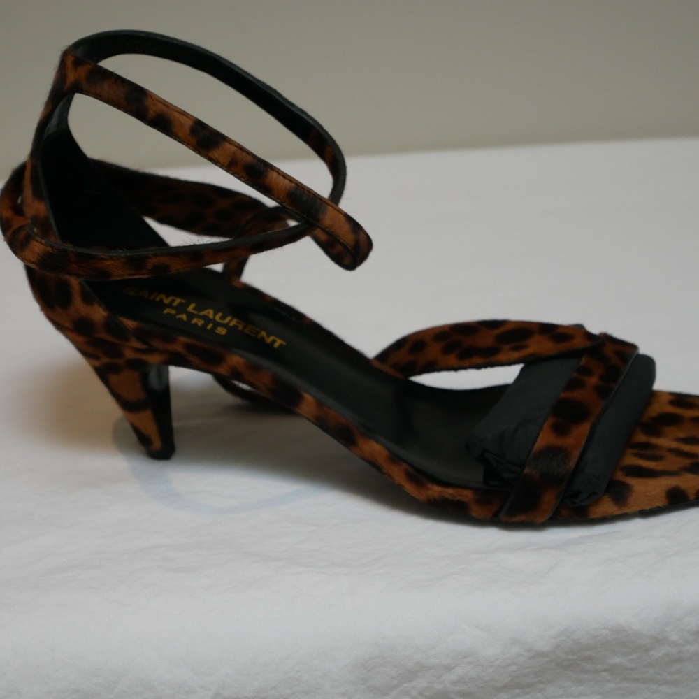 NWT Saint Laurent Charolotte Calf Hair Sandal